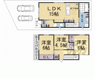 【西賀茂北山ノ森町６－８貸家】