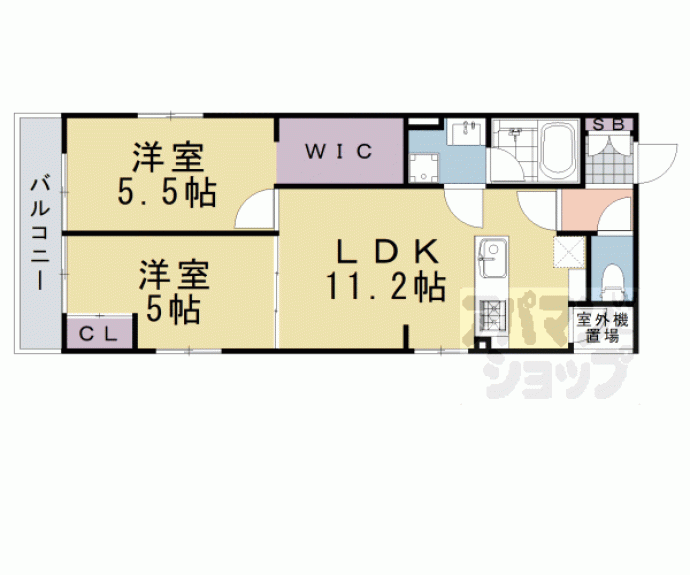 【Ｆｏｒｅｓｔ　Ｇａｒｄｅｎ室町御池】間取