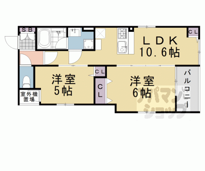 【Ｆｏｒｅｓｔ　Ｇａｒｄｅｎ室町御池】間取