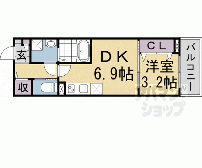 【仮称）ジーメゾン小栗栖クレフィエ】間取