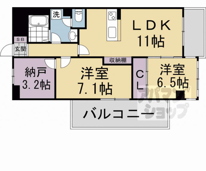 【シャルレ４番館】間取