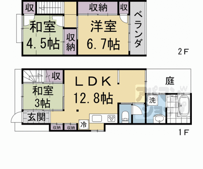 【観世町京町家】間取