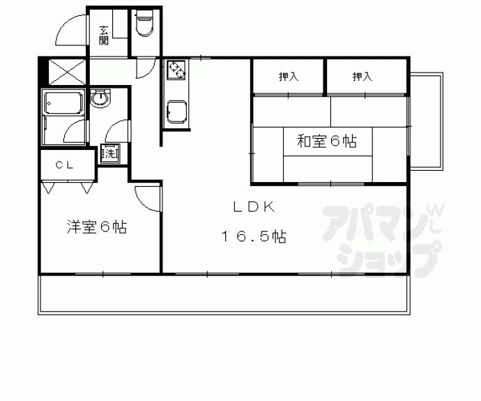 【リバーサイド・橋忠】間取