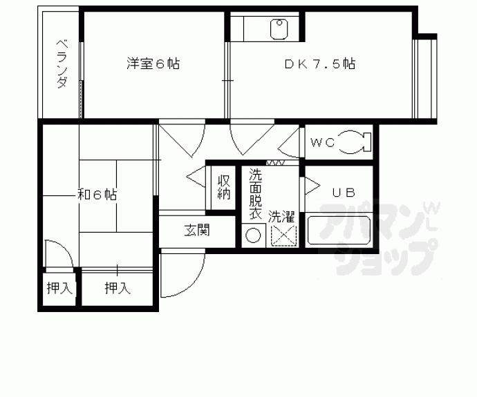 【シャルマン２１】間取