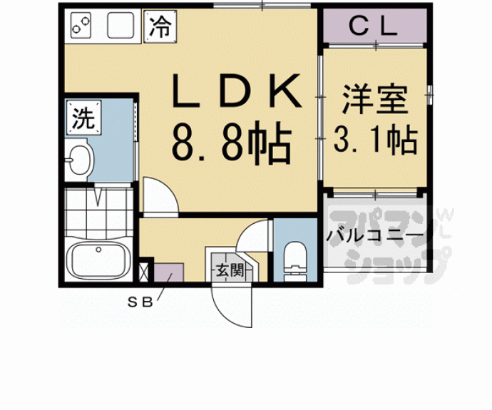 【ハーモニーテラス吉祥院西定成町】間取