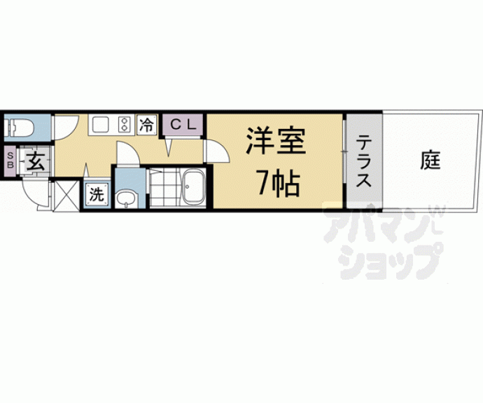 【アドバンス京都烏丸町】間取