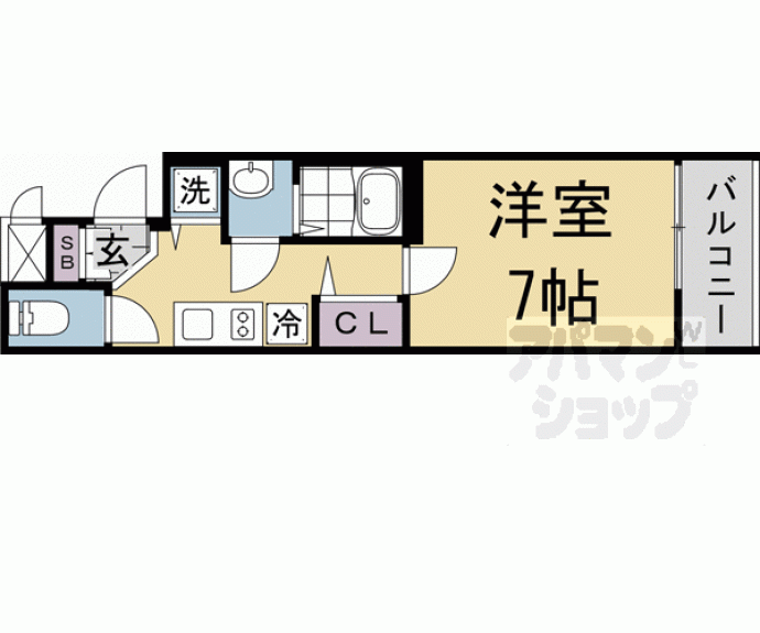 【アドバンス京都烏丸町】間取