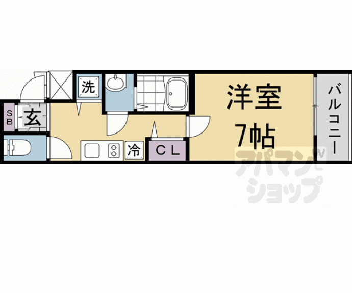 【アドバンス京都烏丸町】間取