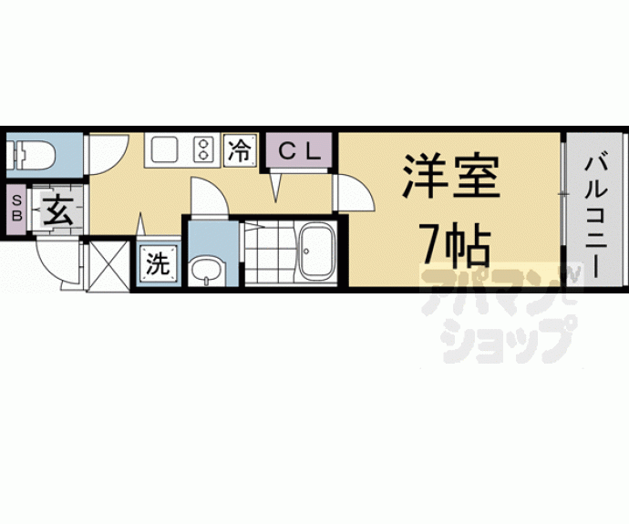 【アドバンス京都烏丸町】間取