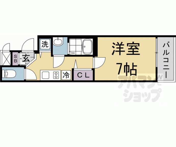 【アドバンス京都烏丸町】間取