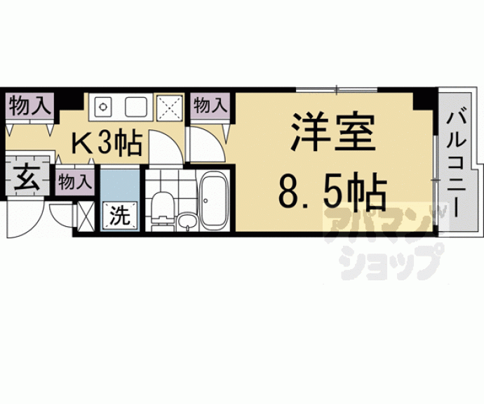 【パラドール西院ＰＡＲＴ－Ｉ】間取