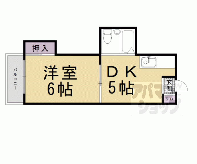 【グランディール嵯峨】間取