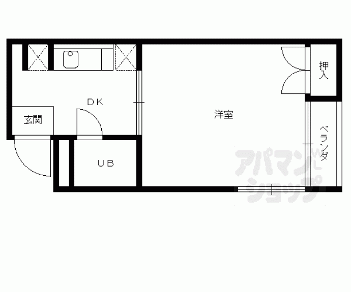 【ドゥエル嵯峨の荘】間取