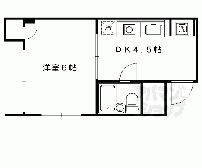 【ドゥエル嵯峨の荘】間取