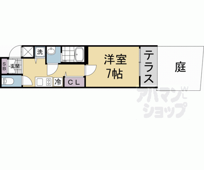 【アドバンス京都烏丸町】間取