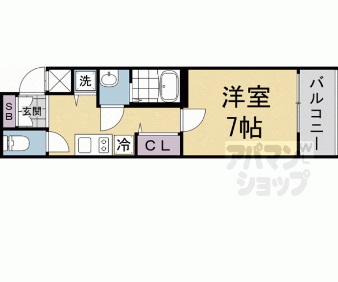 【アドバンス京都烏丸町】間取