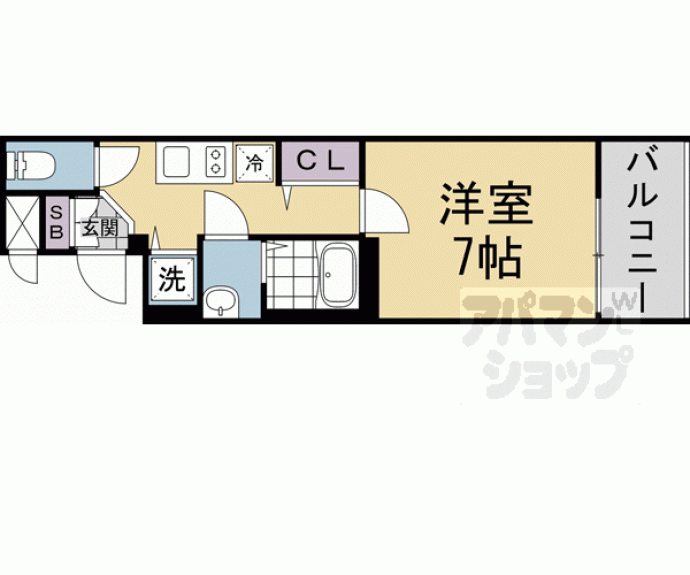 【アドバンス京都烏丸町】間取