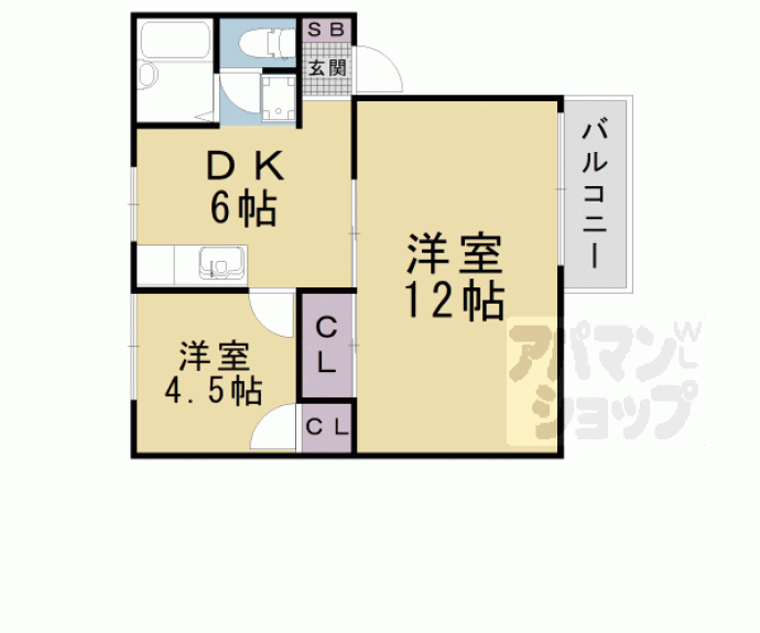 【コンフォート今堅田】間取