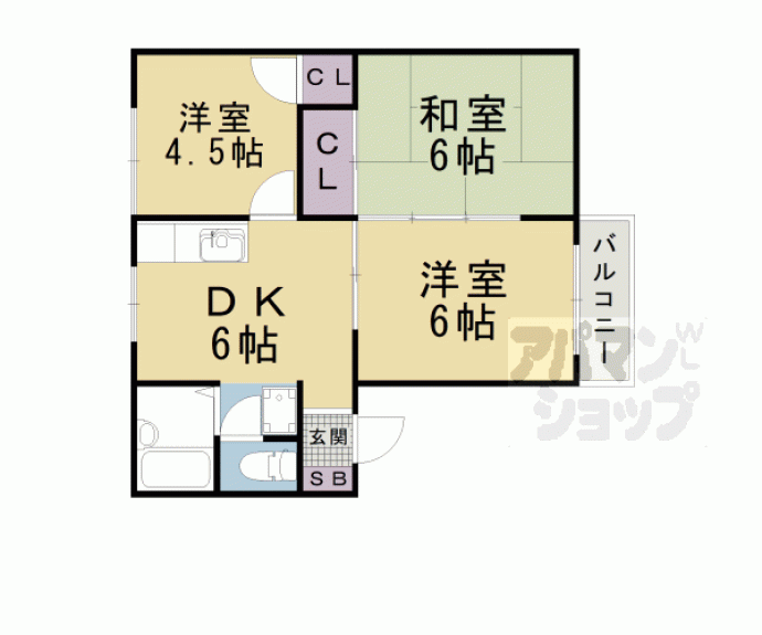 【コンフォート今堅田】間取