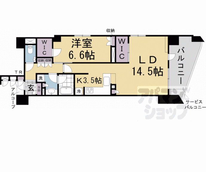 【ブランズ京都河原町通】間取
