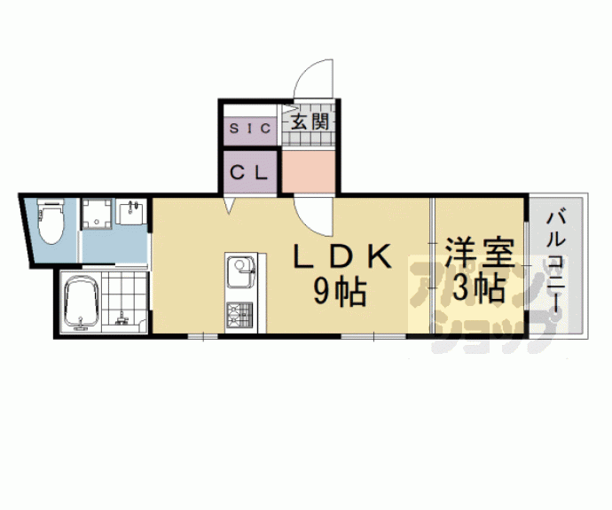 【ＣＡＮＶＡＳ　ＫＡＴＳＵＲＡ】間取