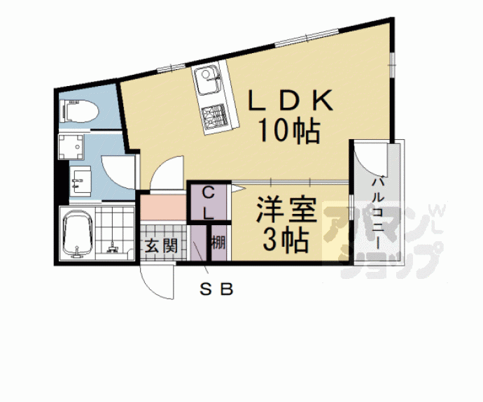 【ＣＡＮＶＡＳ　ＫＡＴＳＵＲＡ】間取