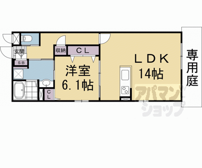 【ComfyCourt五条西洞院】間取