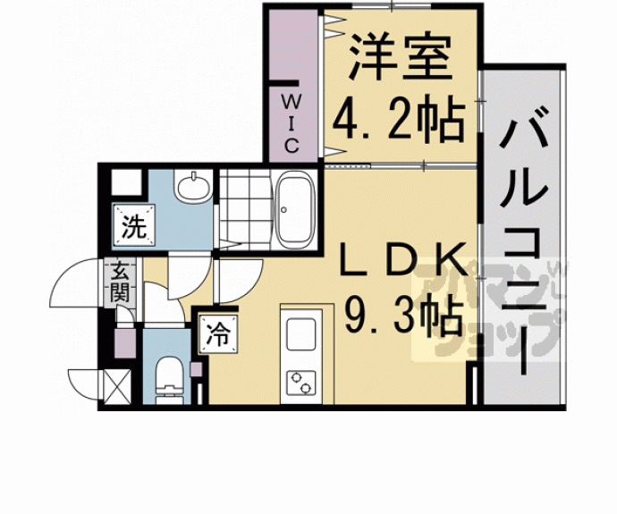 【THE RESIDENCE 御所東】間取