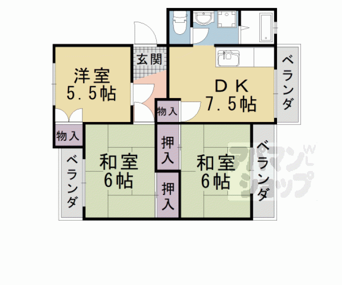 【ベルメゾン坂口】間取