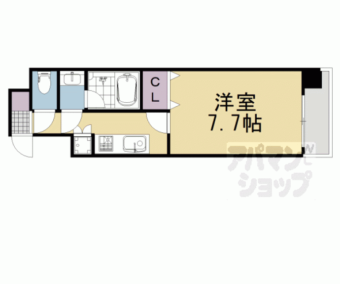 【Ｏｒｃｈｉｄ　Ｃｏｕｒｔ四条大宮】間取