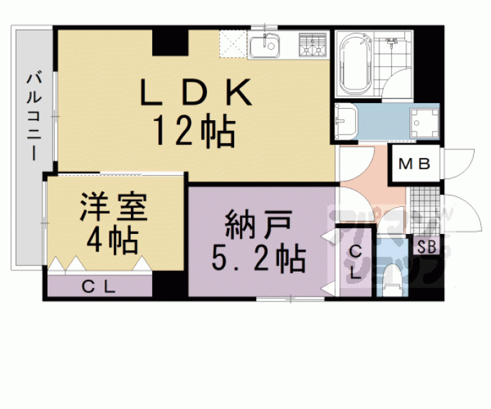 【Ｏｒｃｈｉｄ　Ｃｏｕｒｔ四条大宮】間取