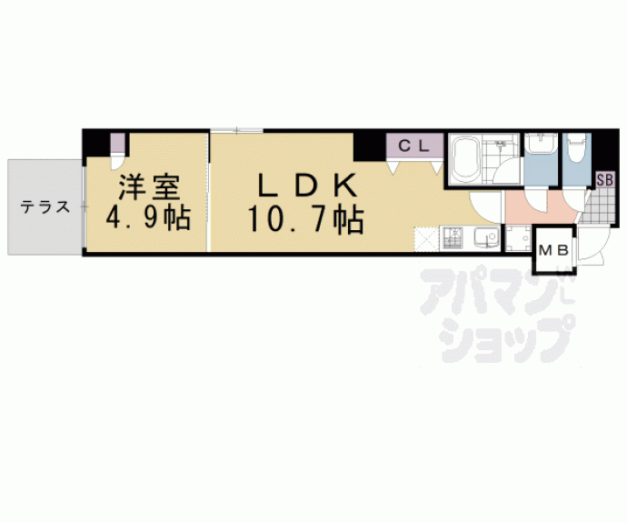 【Ｏｒｃｈｉｄ　Ｃｏｕｒｔ四条大宮】間取