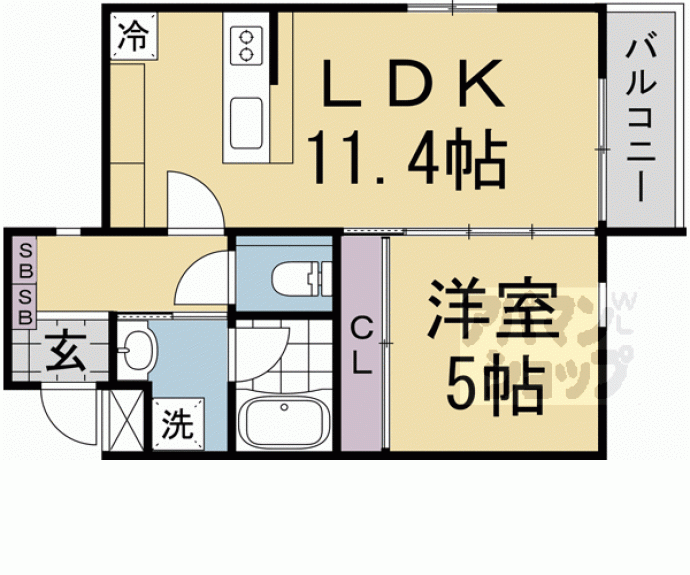 【Ｔｈｅ　Ｂｒｉｇｈｔ　Ｒｅｓｉｄｅｎｃｅ　京都東寺】間取