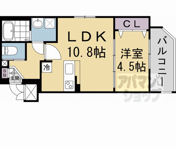 【ファーストフィオーレ京都コーヴォ】間取