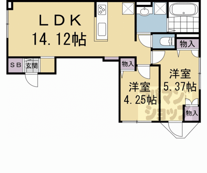 【ベルリード桂】間取