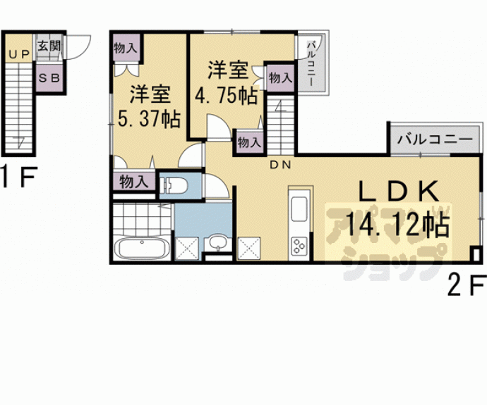 【ベルリード桂】間取