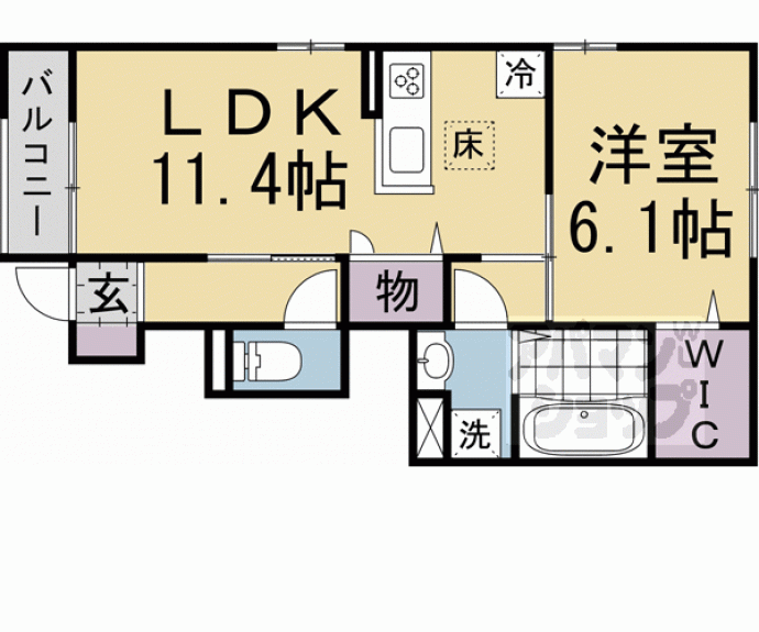 【カルムベルフルール】間取