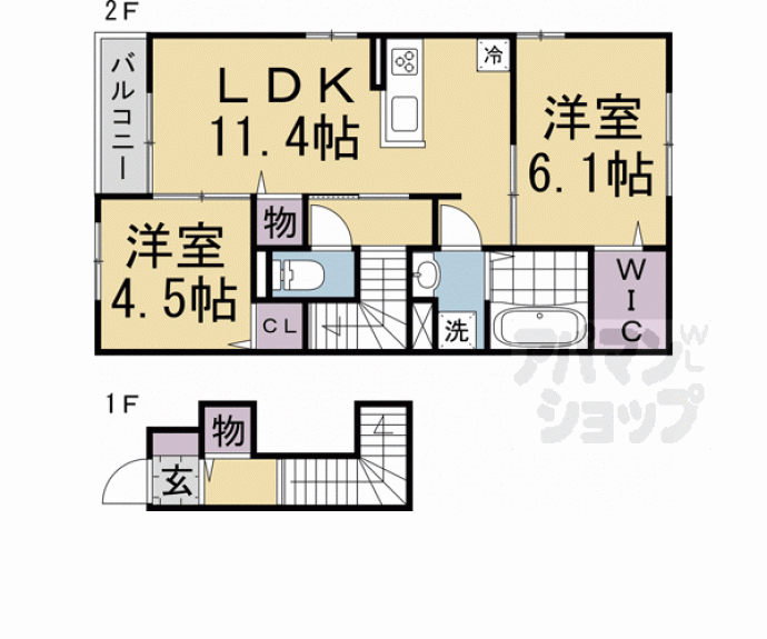 【カルムベルフルール】間取