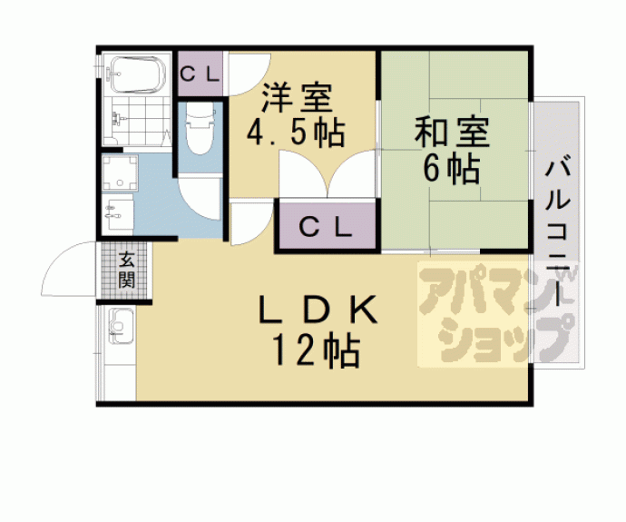 【サンハイツエイト】間取