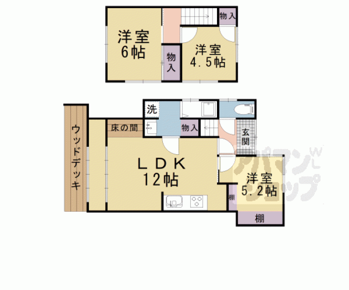 【神領2丁目貸家】間取