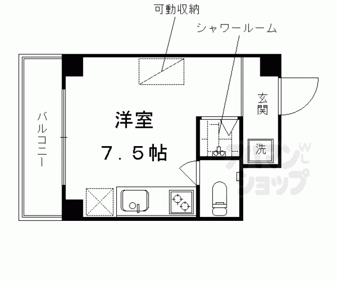 【エスポワール里西】間取