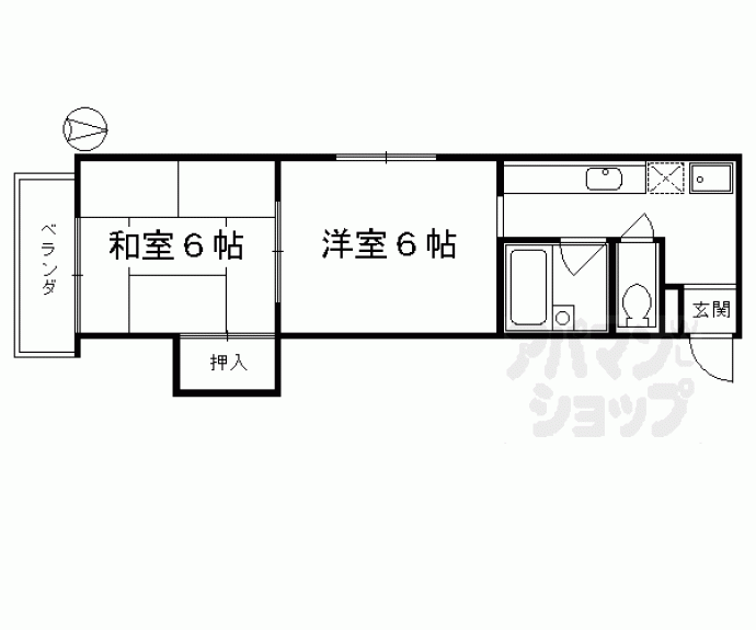 【グラード吉祥院】間取