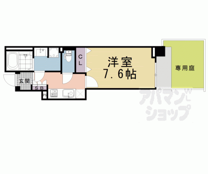 【CALM河原町二条】間取