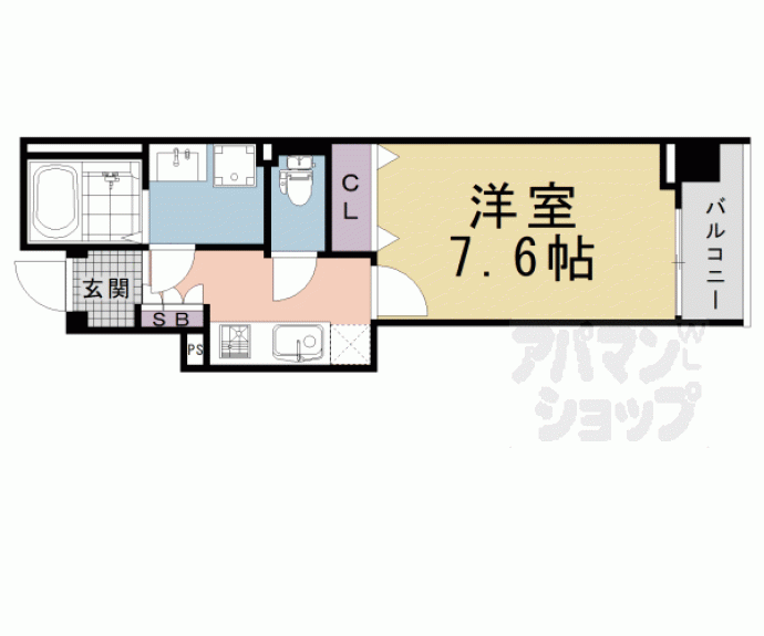 【CALM河原町二条】間取