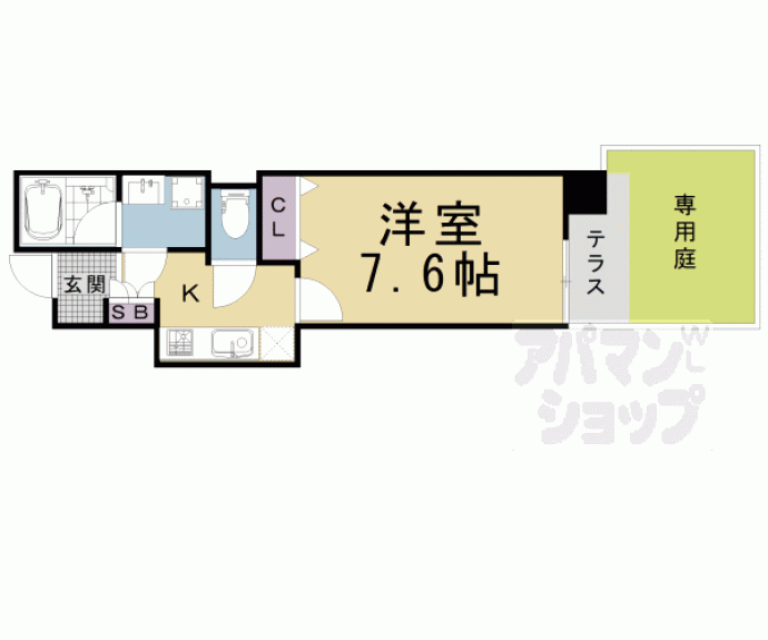 【CALM河原町二条】間取