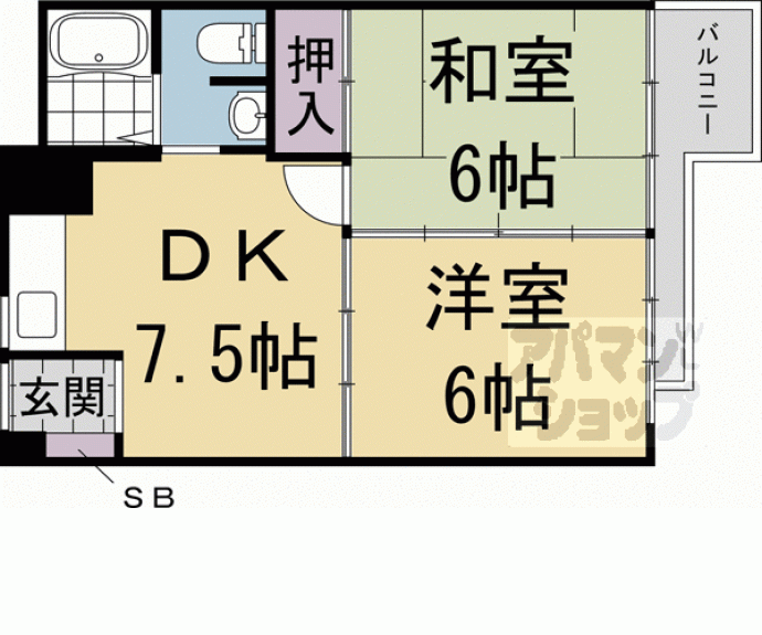 【友禅ハイツ】間取