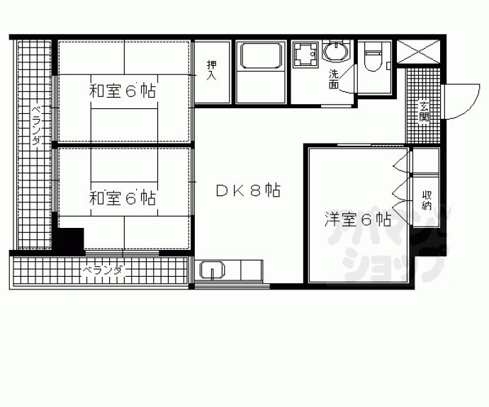 【山崎ビル】間取