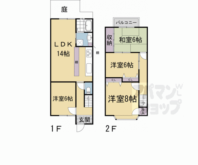 【鷹峯南鷹峯町30-7.32-17貸家】間取