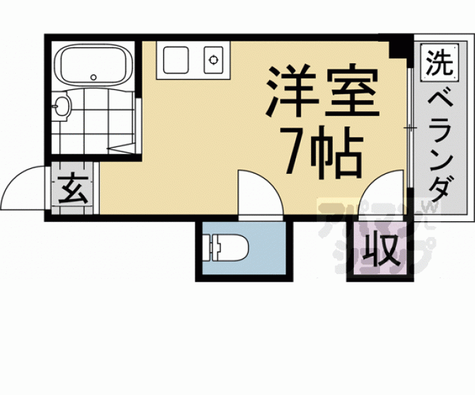 【パルコーポ太子道】間取