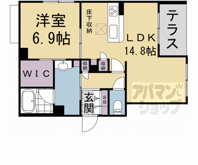 【ディアマンテ　鴨川五条】間取